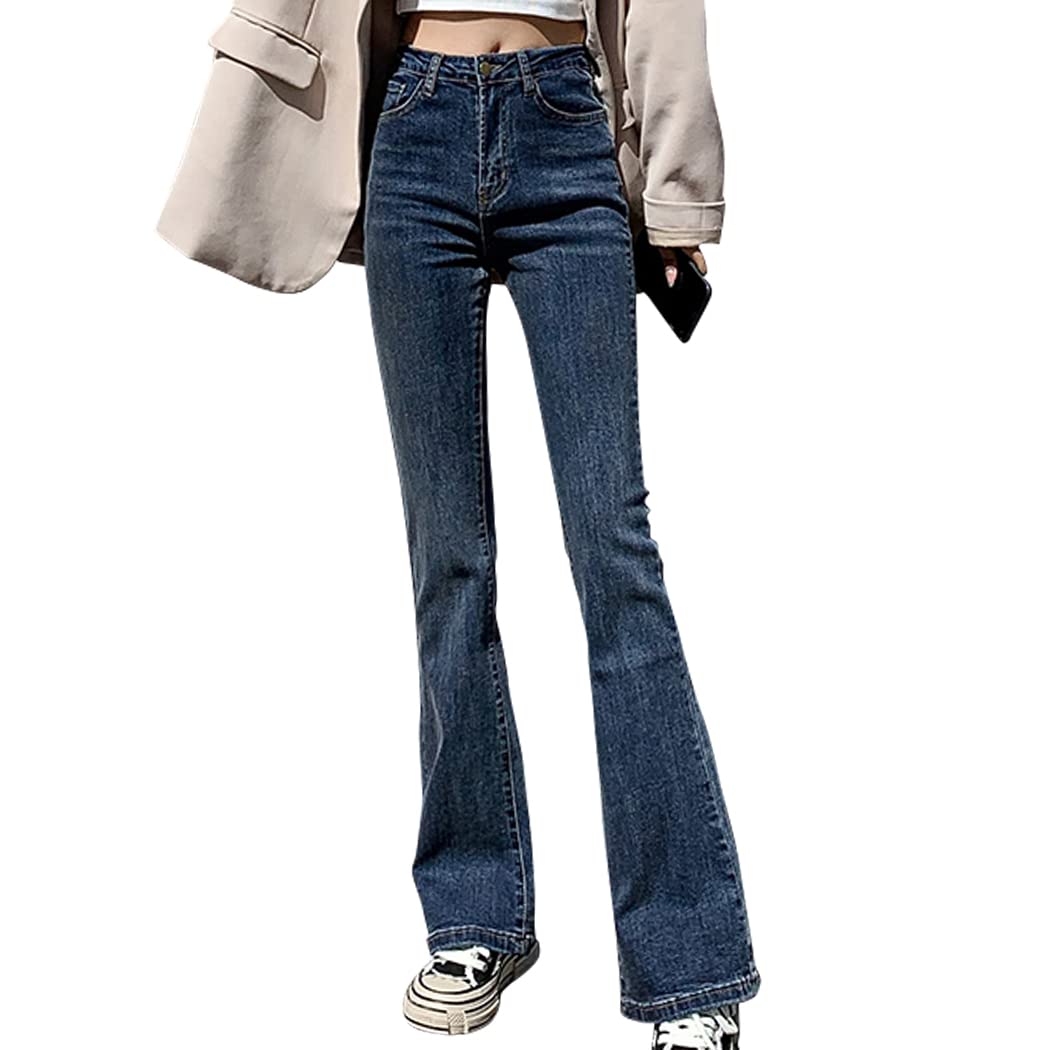 

Джинсы Teddy Street Flare 459 Женские, Эластичные, Легкие, С высокой талией, Весна/Лето/Осень, (XL, Индиго)