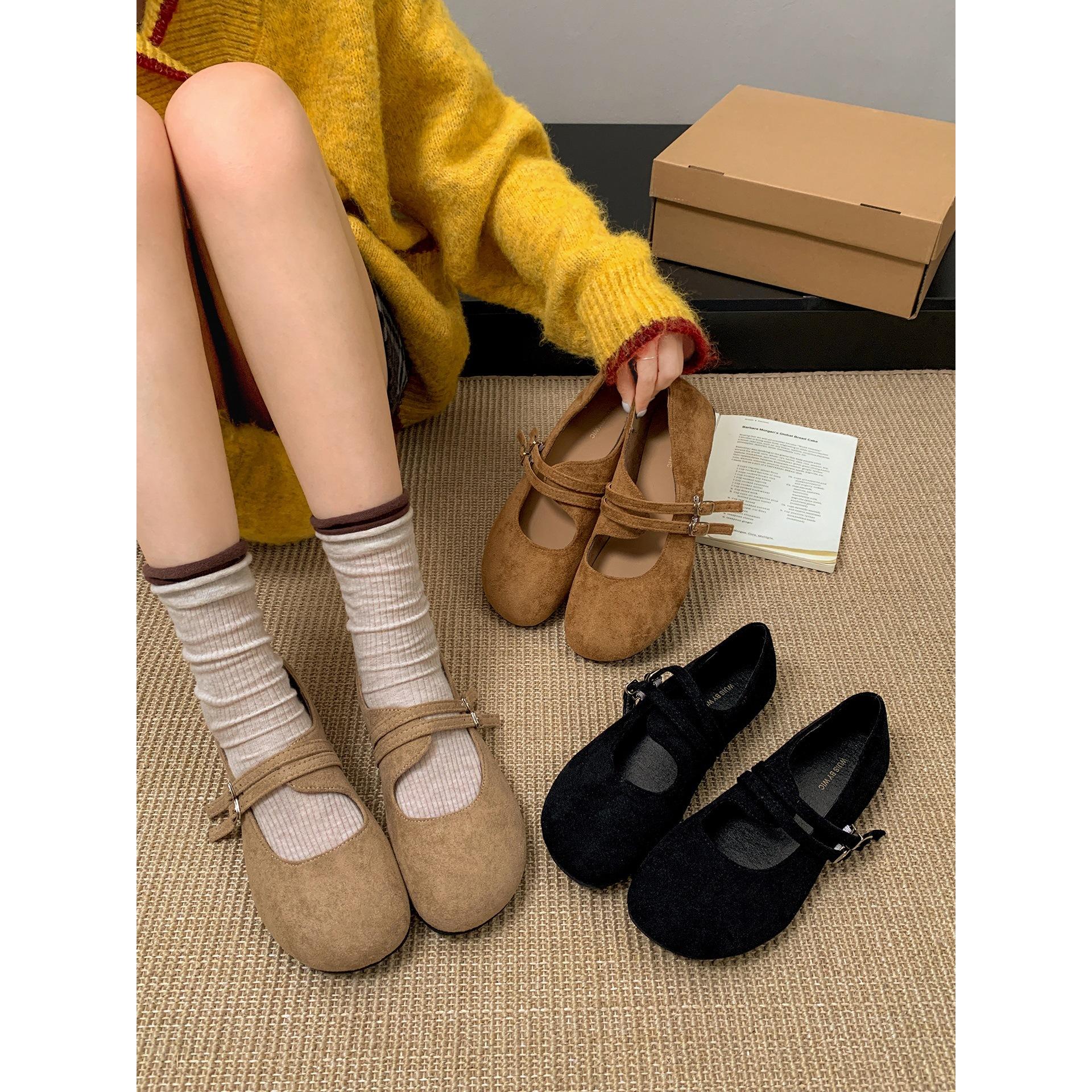 Женская обувь Birkenstock Queen Fan Черная с плоской подошвой и открытым носком, Осенняя юбка, Туфли Мэри Джейн 35 чёрный