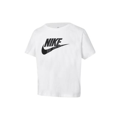 Logo Print Freizeit Kurzarm T-Shirt Kinder Oberteile Weiß DA6925-102