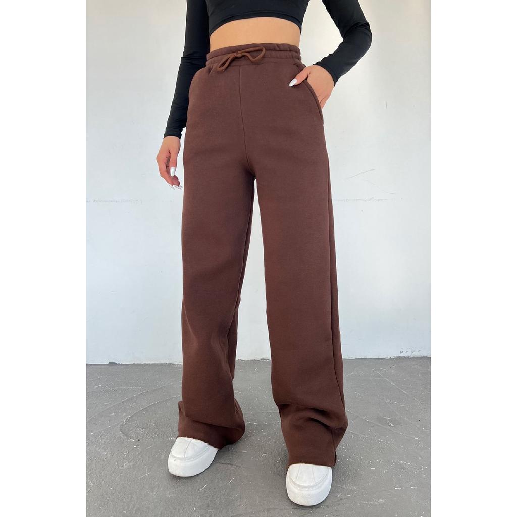 Women Black Floard Winter High Waist Plenty Of Trotters Six