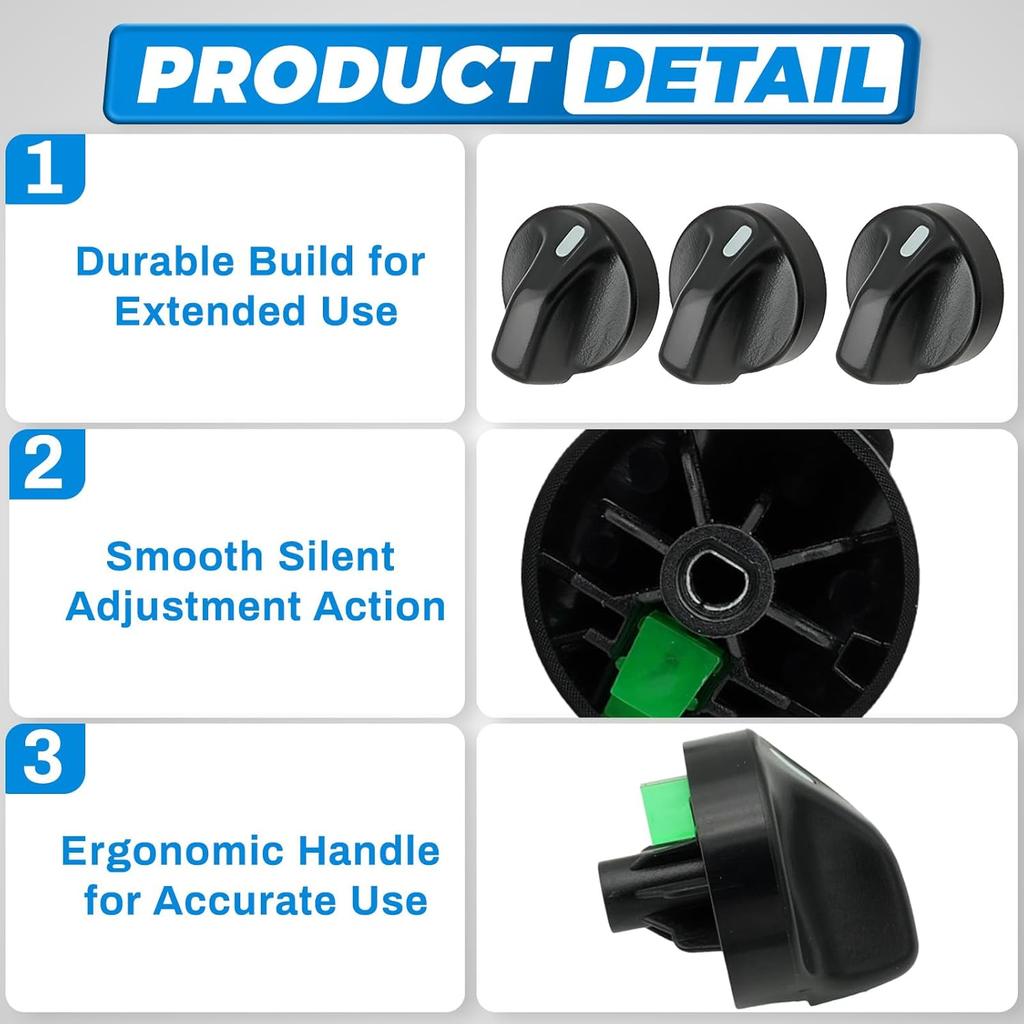 A/C Switch Knob, Air Conditioning Button Knob Compatible with Ford F-150 1997-2008, Ford F-250 1997–1999, Lincoln Mark LT 2006–2008, Replaces