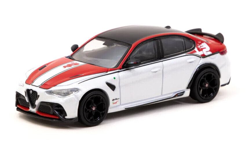 Tarmac Works Alfa Romeo Giulia GTA TARMAC WORKS GIULIA Minicar 1/64 White/Red [Used]