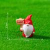 12Pcs Mini Holding Sign Gnome Figurine Tiny Faceless Dwarf Resin Statue Miniature Elf Ornament Fairy Garden Decoration