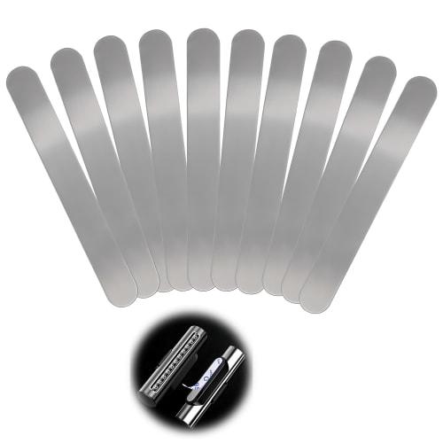 TVETE Magnetic Adhesive Steel Plates (10-Pack) with Adhesive, 430 Stainless Steel, DIY Steel Plates, Strong Metal Plates for Refrigerators, Bulletin B