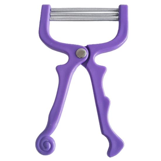 

Эпилятор для нитевой эпиляции Гладкая кожа Эргономичный дизайн Ручной 3-рядный эпилятор для удаления волос Пружинный эпилятор для нитевой эпиляции для девушки фиолетовый