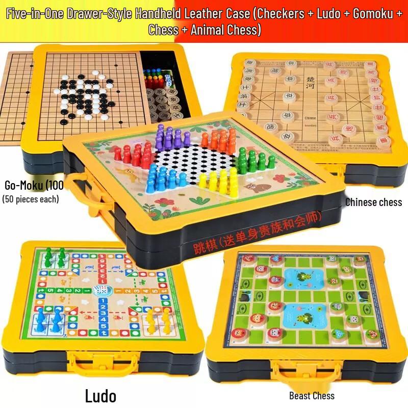 Fengyi Portable Multi-Game Chess & Board Set