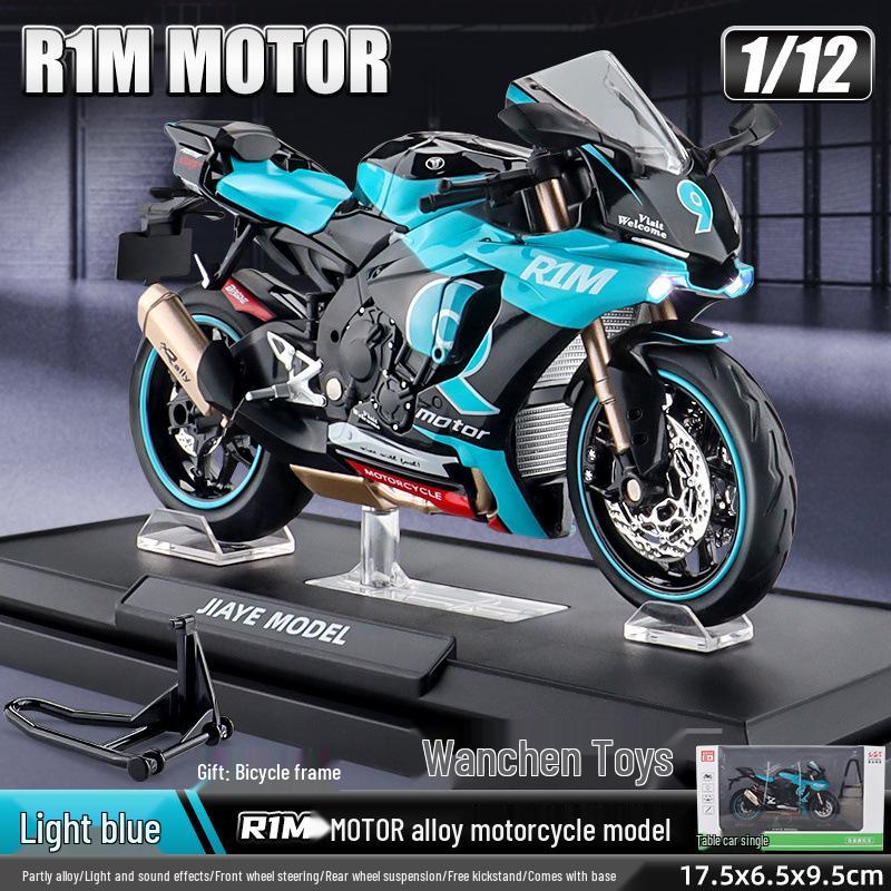 Alloy 1:10 BMW S1000RR Motorcycle Model with Sound and Light Features