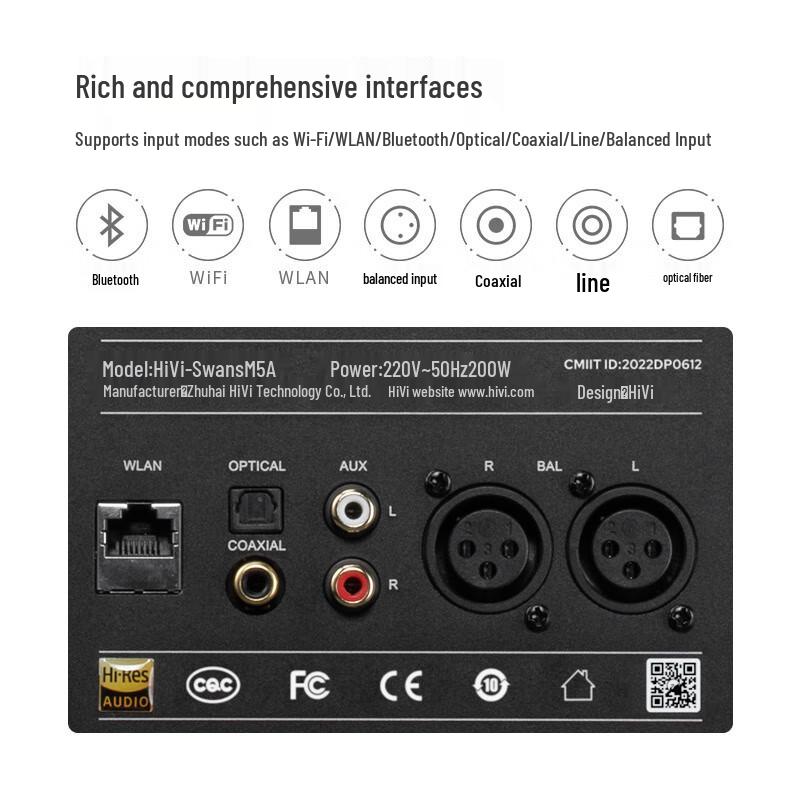 HiVi M300MKII 2.0 Channel Active HIFI Bookshelf Speaker