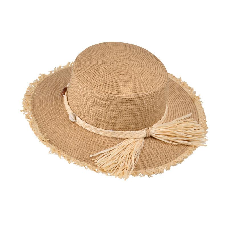 French Country Style Sun Hat With Wide Brim For Summer Beach Vacation Sun Protection