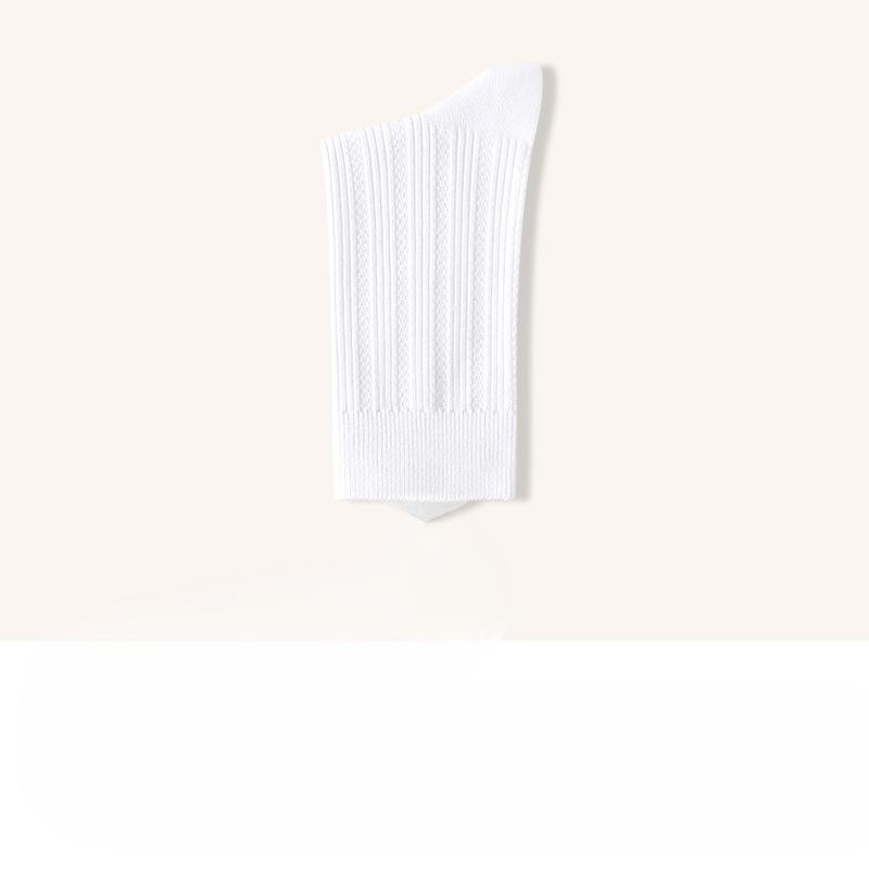 Men's Autumn and Winter Cotton Breathable Sweat Absorbing 7A Antibacterial Deodorant Boneless Business Socks