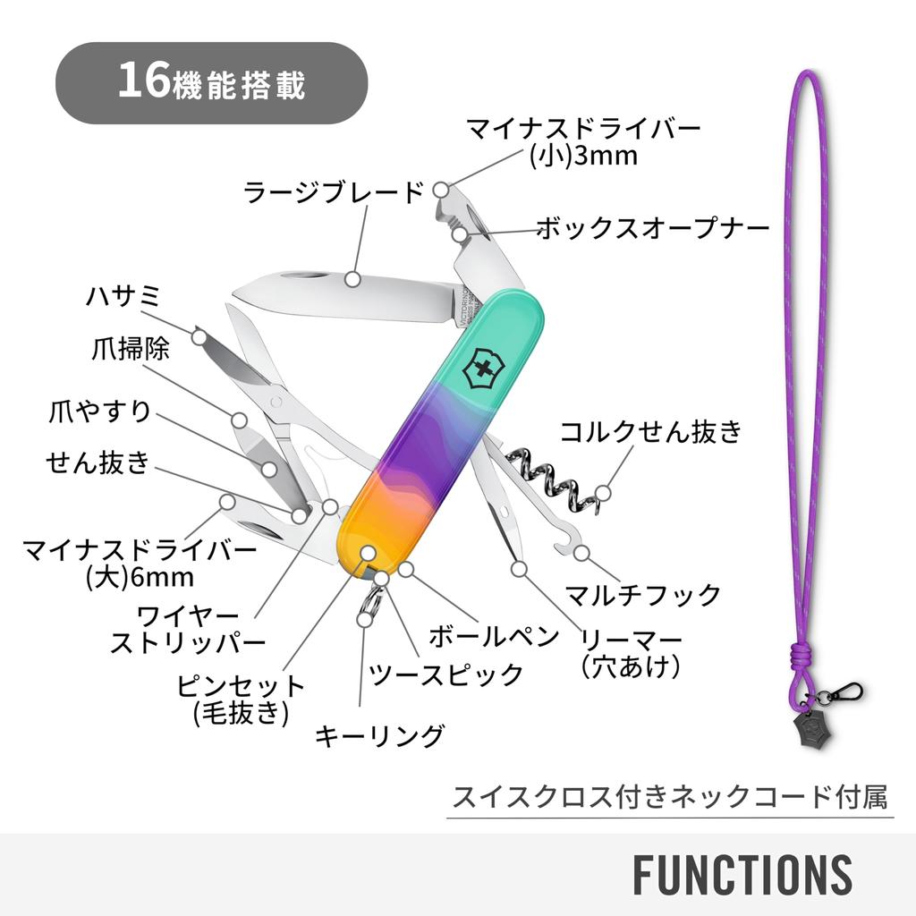 VICTORINOX Live to Explore Companion Sydney Style, ausgestattet mit Kartonöffner und Kugelschreiber, Schweizer Taschenmesser, Multifunktionsmesser, Katastrophenmesser