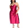 Ladies' Home Wear, Large-sized Sexy Pajamas, Simple Solid-colored Nightgowns, Ice Silk Halter Bathrobes