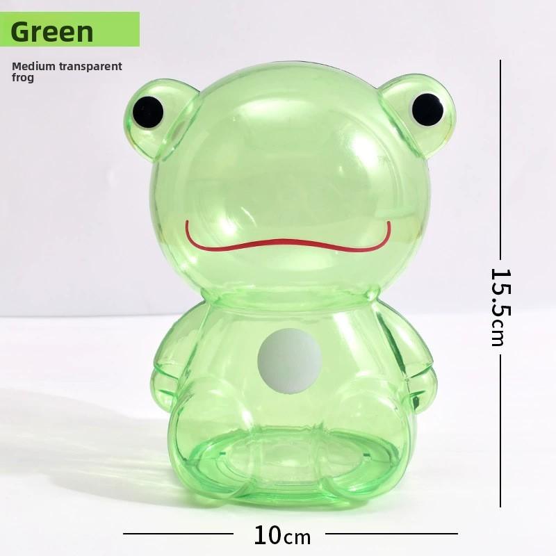 Transparent Cartoon Bear Piggy Bank & Candy Jar