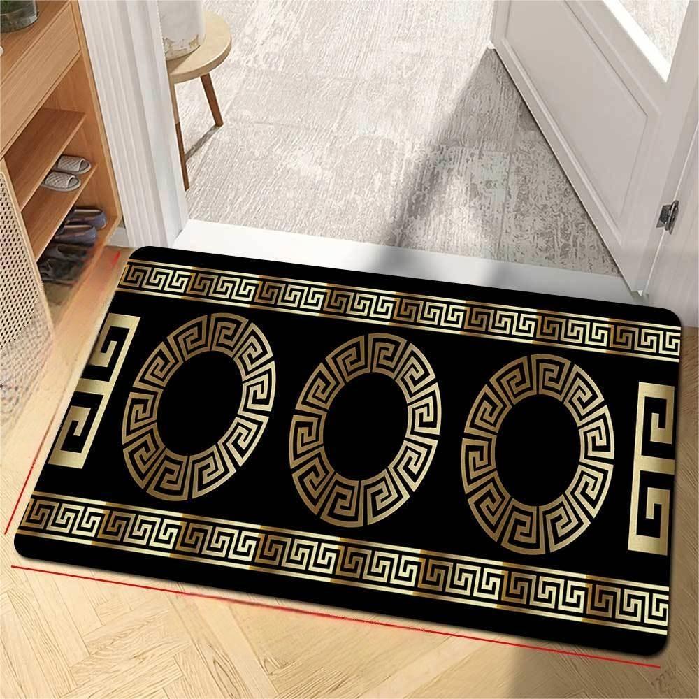 Retro Gold Pattern Carpet Classic Style Mat Stylish Area Rug for Living Room Bedroom Home Decoration Modern Living Room Decor 160cm x 230cm