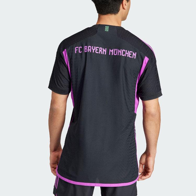 Adidas Fc Bayern 23/24 Away Jersey With Three Stripes and Letter Print Men Jerseys Black HR6947