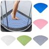 Shower Corner Tpr Bathroom Mat Large Triangle Non Slip With Suction Mats Bath