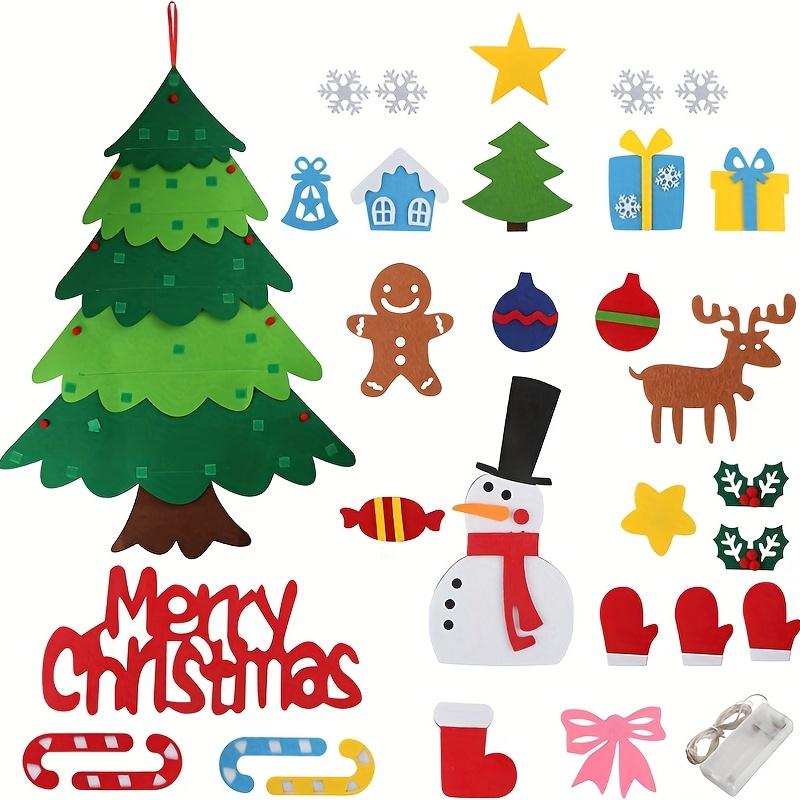 Choinka DIY z oświetleniem LED String dla dzieci Prezenty świąteczne Dekoracje świąteczne Artykuły na imprezę noworoczną, artykuły dekoracyjne na Boże Narodzenie