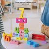 Montessori 3D Wooden Number Stacking Blocks - Educational Toy for Early Learning