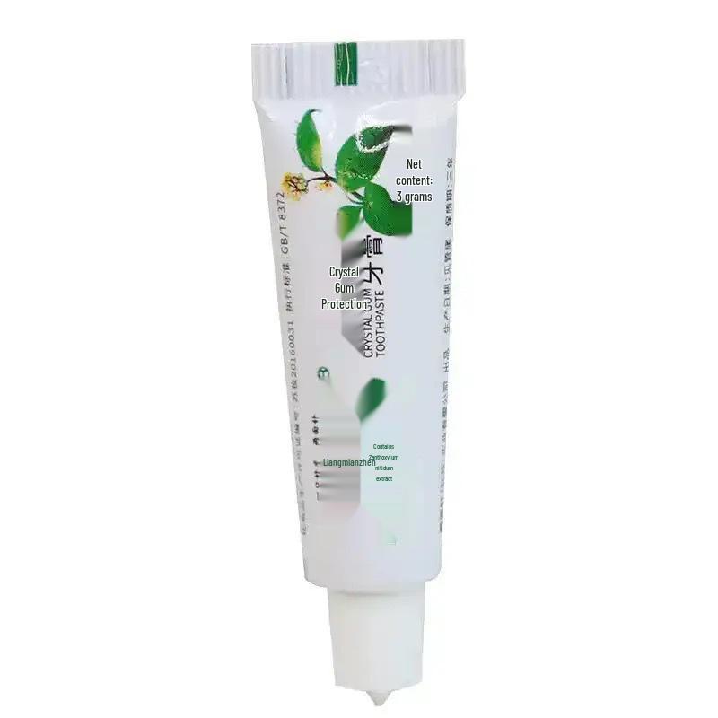 Disposable 3g Toothpaste for Gum Protection with Lid - Ideal for Bath Travel, Hotel, Guest House