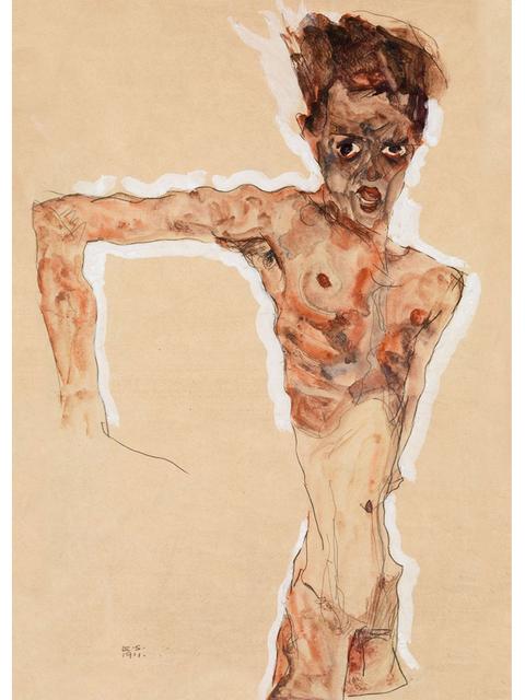 Egon Schiele Abstact Gövde Rengi Tasvir Kroki tuval sanat baskı tablo Posteri Duvar Resmi Oturma Odası Ev Dekor Için