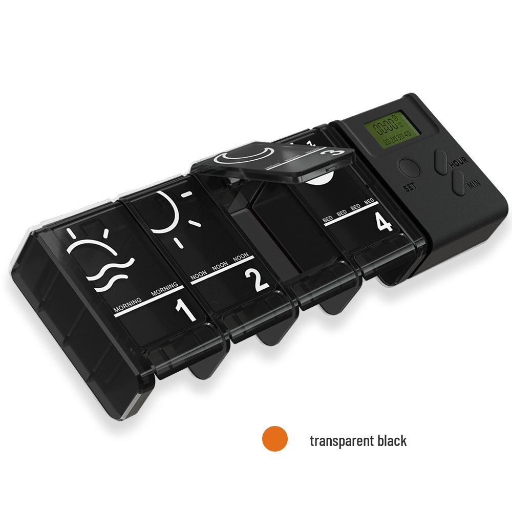 

Портативная мини-электронная таблетница с 4 отделениями и УФ-печатью