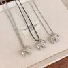 Exquisite Fashion Mini Horse Pendant Long Necklace For Women Sweet Cool Sweater Chain Minimalism Jewelry Accessories Gifts