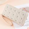New Floral Embroidery Women Long Wallets Large-Capacity Zipper Leather Purses Multi-Card Slots Clutch Bag Women Fashion