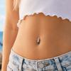 Bauchnabelpiercing Geschnitzte Bauchnabel-Schließe Bauchnabelring Ohrringe Ohrringe