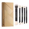 5-Piece Dual-Ended Portable Makeup Brush Set With Soft Bristles Eyeshadow Contour Blush Travel Use