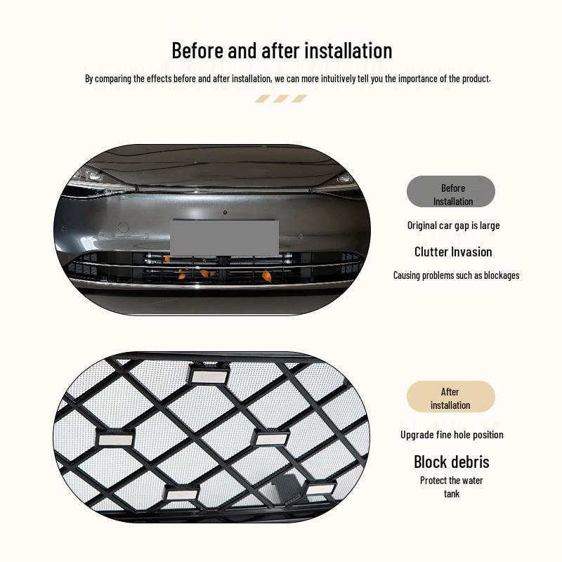 Insect Net Radiator Grille Protector for Hongqi S9