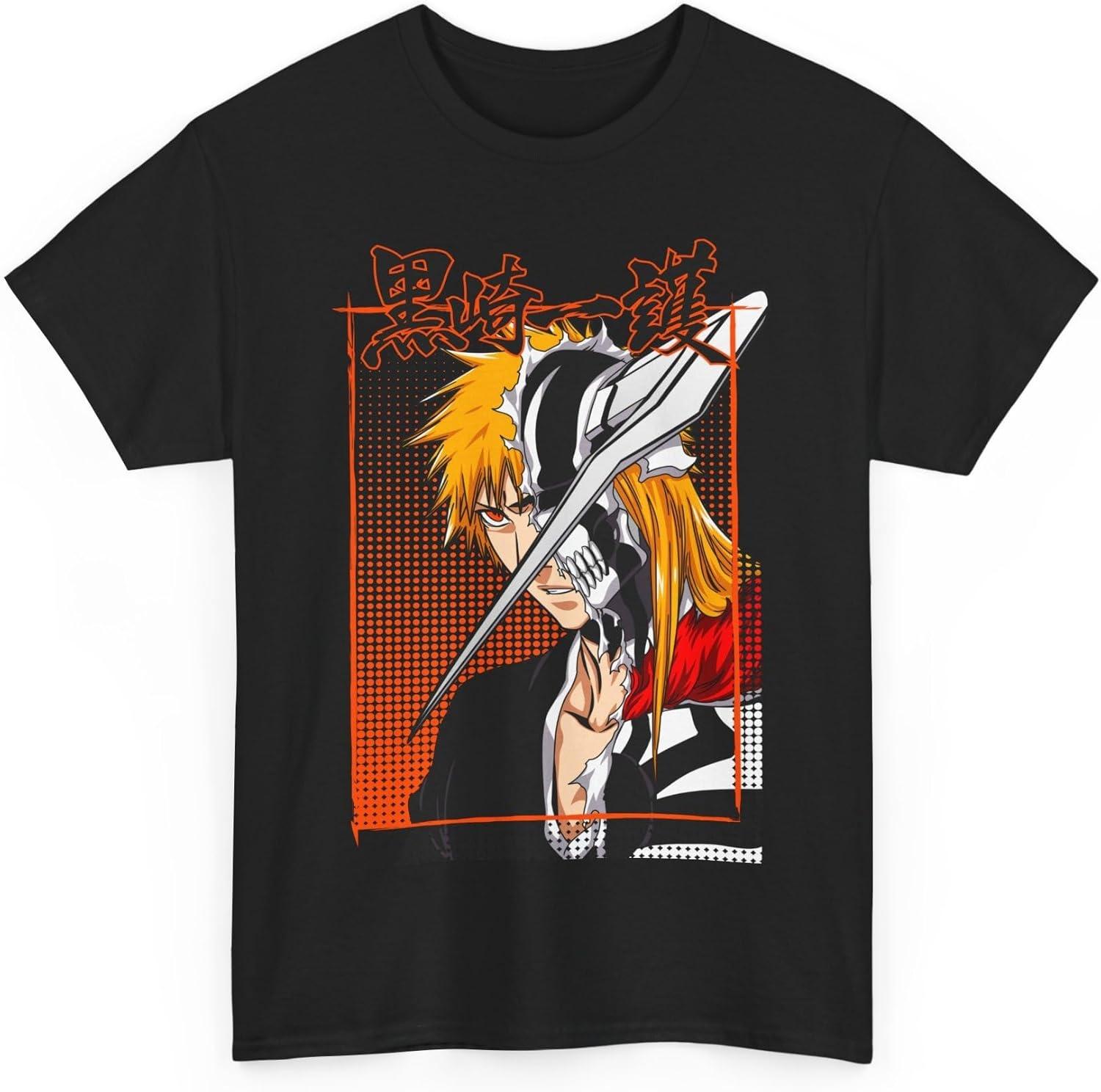 Ichigo Anime T-Shirt Vasto Transformation Lorde Aesthetic Extraordinary Character Manga Unisex T-Shirt M-6 S