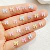 200Pcs Cute Mini Cartoon Colorful Bow Nail Art Resin Designer Charms DIY Craft For Nail 3D Decorations Jewelry