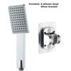 Square Shower Head With Enlarged Water Outlet Shower Bathroom Thickened Super Pressurized and Shatter-resistant Shower Head Set
