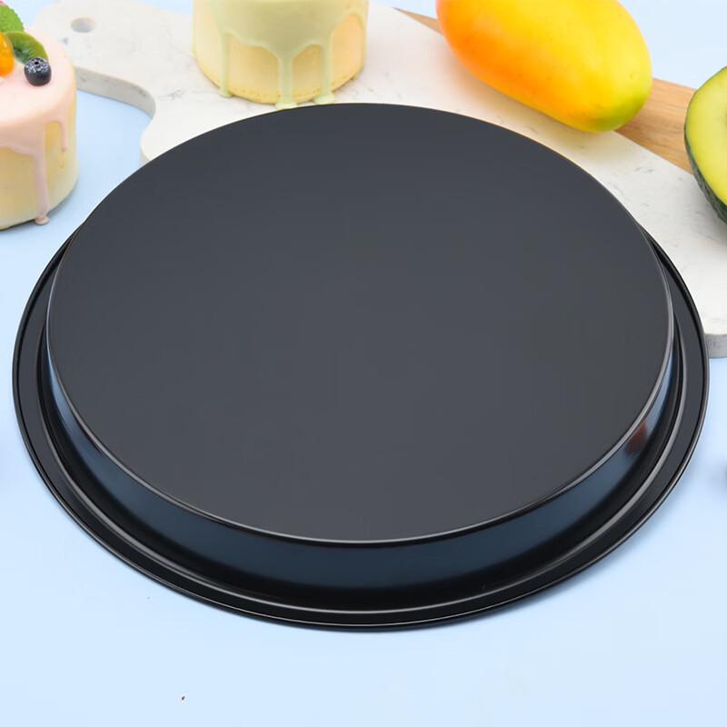 Ruhan 4-Inch Black Pizza Baking Pans (Set of 6)