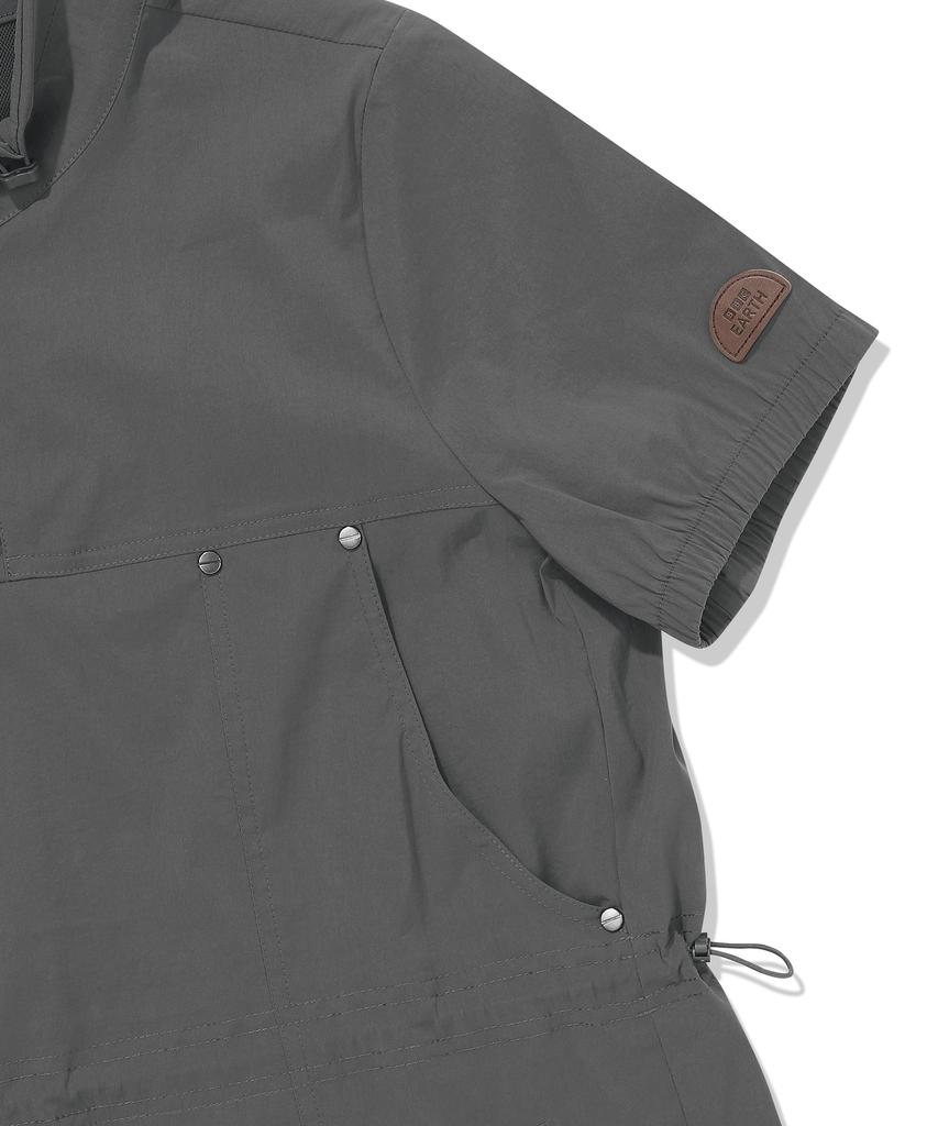 Bbc Earth Women'S High-Neck Zip-Up Dress Gray