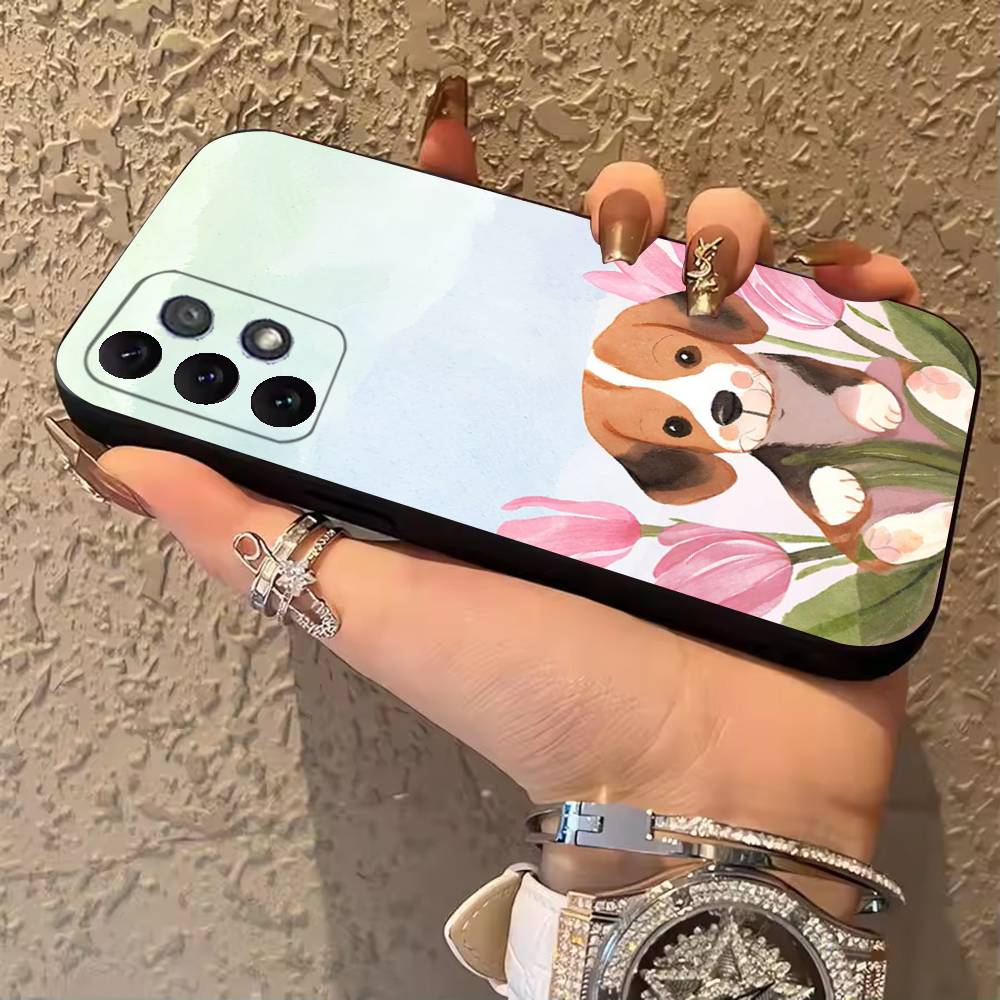 

Cute Beagle Phone Case For Samsung Galaxy A13,21s,22,31,32,52,53,71,80,A91 Soft Black Cover SamsungA12
