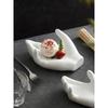 Creative White Hand-shaped Ceramic Plates El Special-shaped Chinese Plates Special Club High-end Restaurant Dessert Tableware
