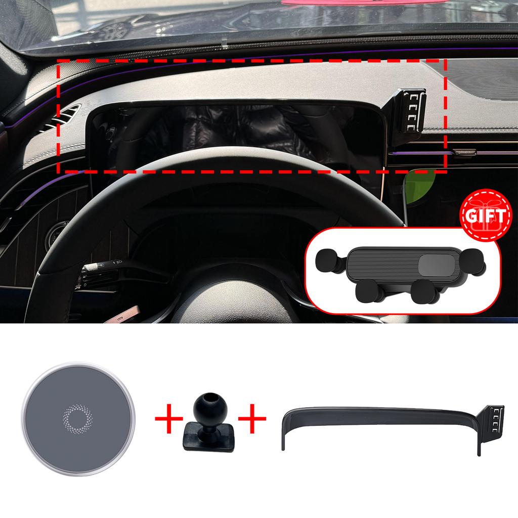 Adatto per Mercedes-Benz Classe E 2024 2025 Classe E W214 Porta Telefono per Auto, Staffa di Montaggio per Schermo Cruscotto Facile Installazione