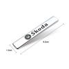 LZIE8 1 Pieza Insignia Metálica para Coche Pegatina Guardabarros Maletero Pegatinas Decoración Para Skoda Octavia Superb Rapid Kodiaq Karoq Fabia Kamiq Enyaq