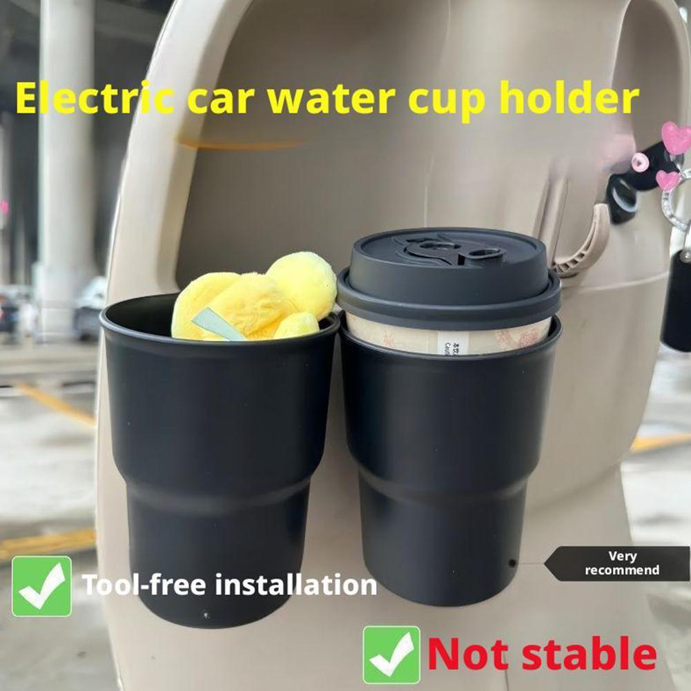Motorcycle Cup Holder - For Electric Bikes & Scooters, Multi-Functional Hanging Storage, Portable Vehicle-Mounted Cup Rack Y3T4