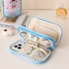 Cartoon Passport Holder Embroidery Waterproof ID Card Storage Bag Multi-layer Large Capacity Documents Passport Organizer