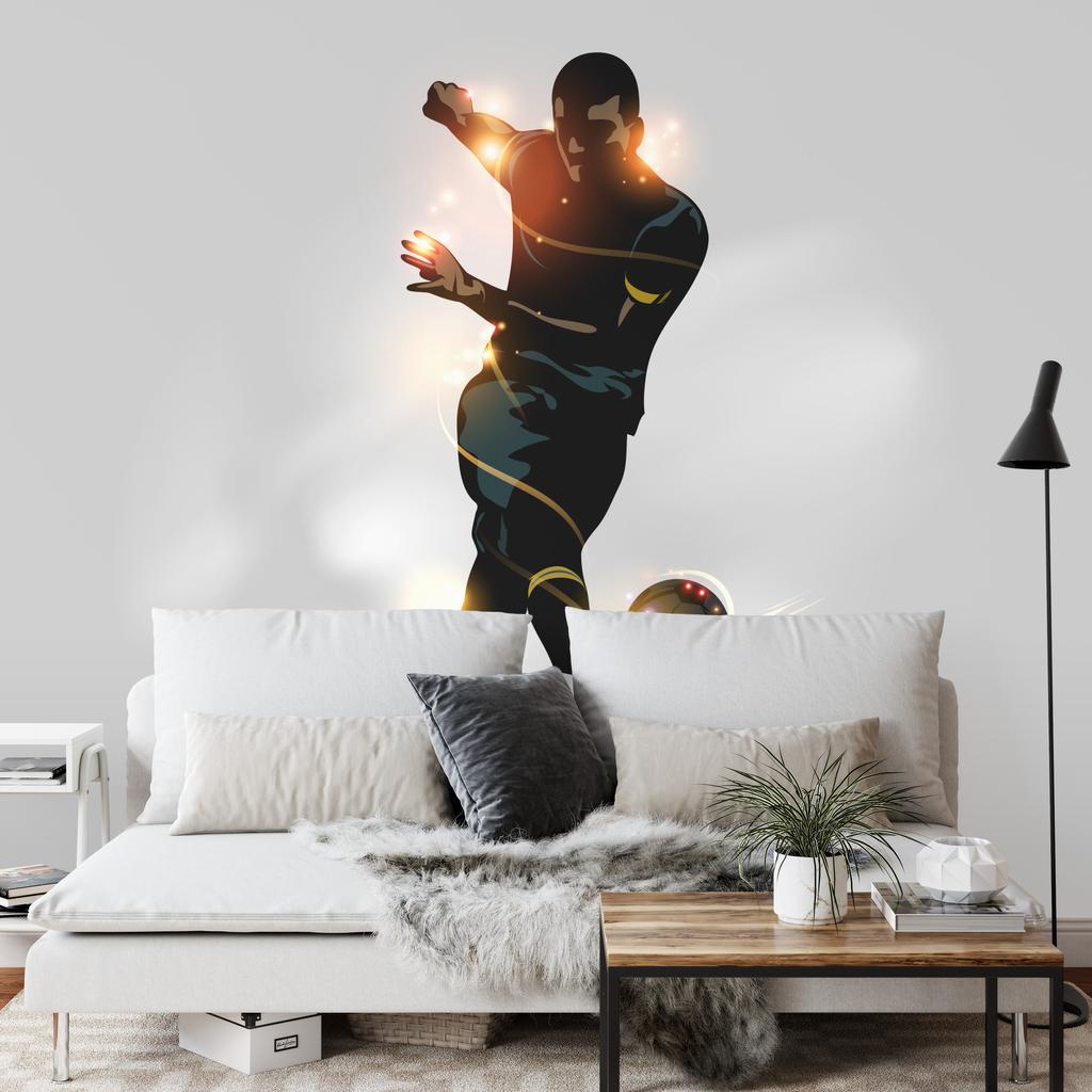 Photomural Soccer Player Scoring A Goal Self-Adhesive Mural 360x240