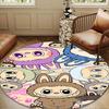 Bunny Costume Adventure Round Rug for Livingroom,Bedroom, Palyroom, Chair Rug, Area Rug, Circle Carpet, Large Size Fan Christmas Gift