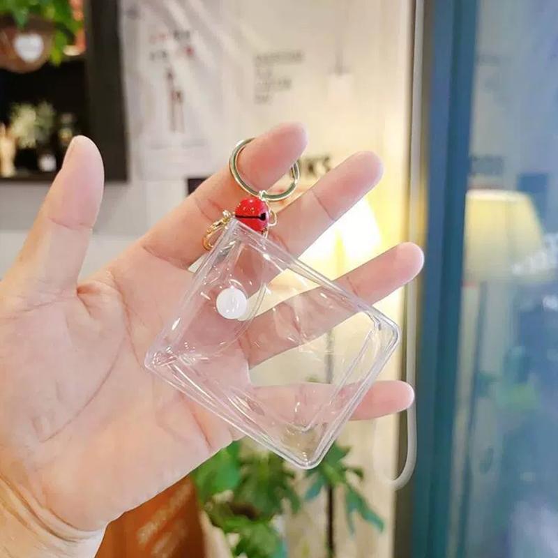 Transparent Pvc Square Mini Coin Purses Case Clear Small Key Wallets Pouch Women Kids Girls Lipstick Earphone Coin Storage Bags