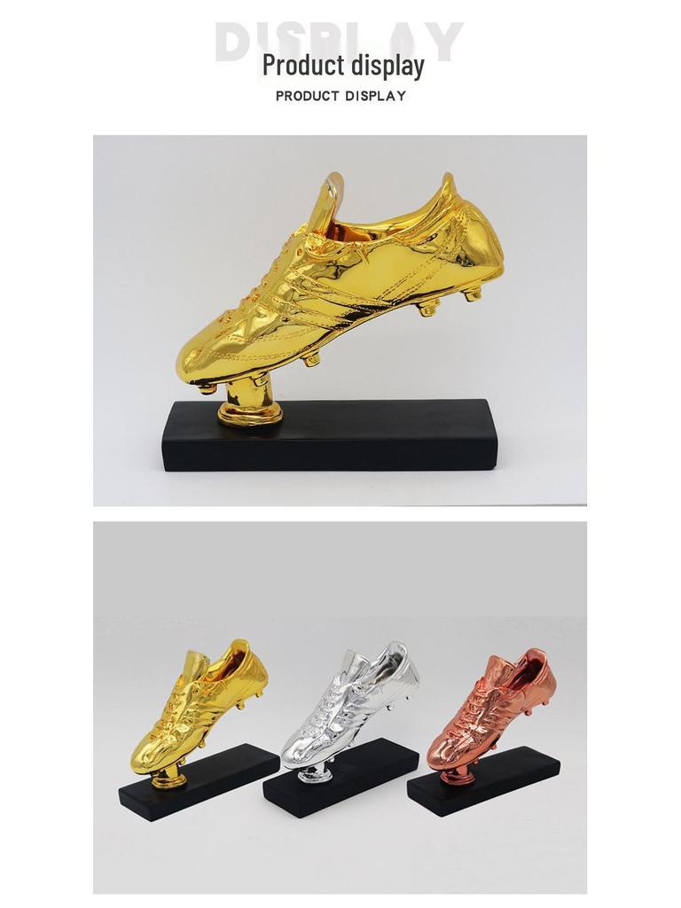 Weltcup Goldener Schuh Pokal - Galvanisierter Harzpreis für Fußballfans und Wettbewerbe