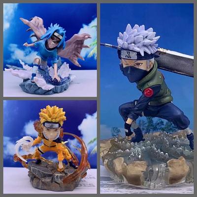 Hokage, Naruto Kyutail, Kakashi, Sasuke, Battle Scene Q Version Doll, Boxed Figure