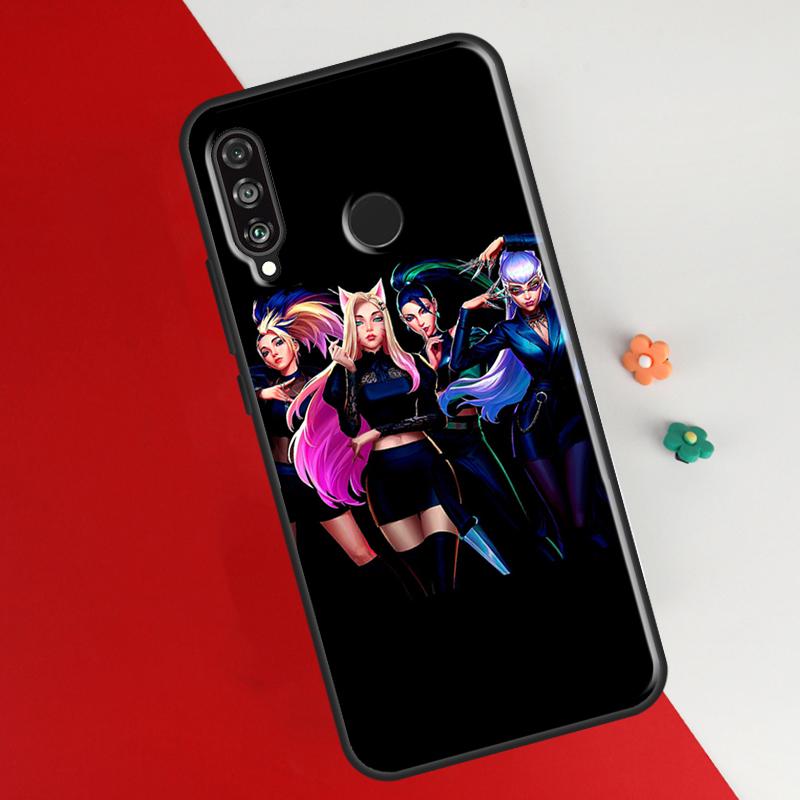 Kda Kaisa Ahri Akali Case For Huawei P30 Lite P40 P20 P50 Pro Nova 5T P Smart 2021 2019 Cover For Honor 50 Lite