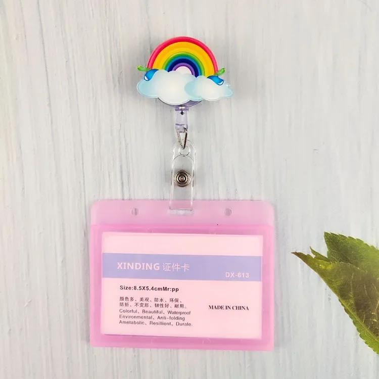 New Nurse Doctor Retractable Badge Reel with Horizontal Style Students ID Business Card Work Card Badge Holder Office Supplies
