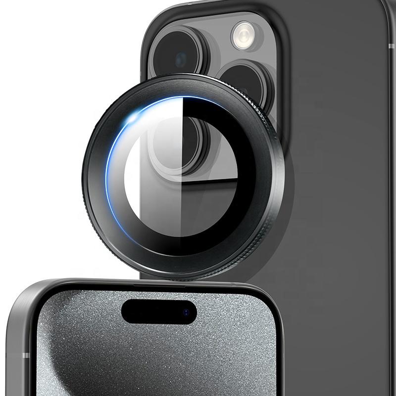 Mobile Phone Camera Lens Screen Protector Eagle Eye Metal Lens Sticker for Iphone 12 13 14 15 Pro Max Camera