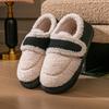 Retro lamb wool bag heel cotton slippers autumn and winter thick-soled velvet warm outer wear non-slip snow cotton shoes
